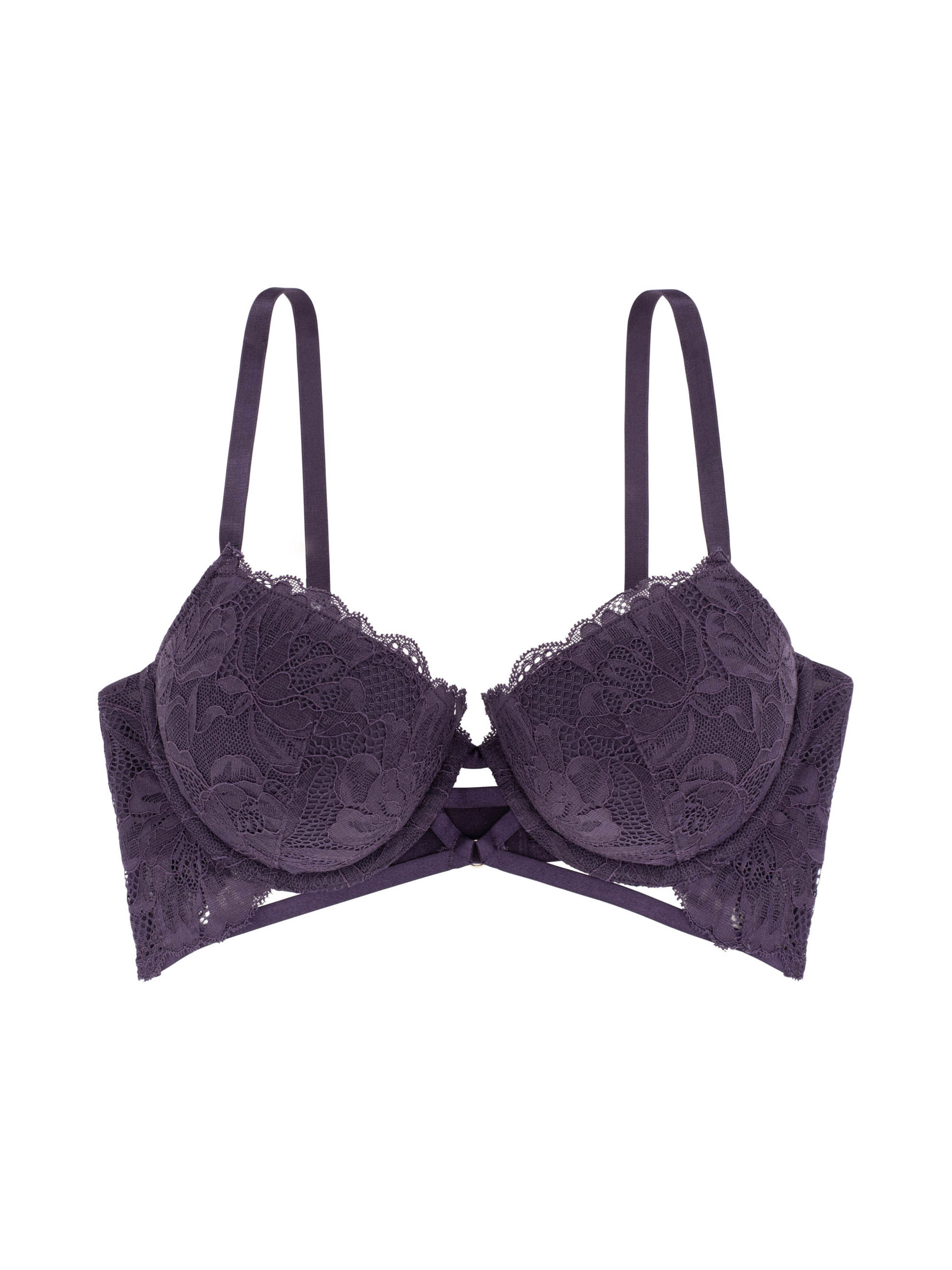 Buy Sonari Double Layered Non-Wired Full Coverage Lace Bra (Pack of 2) -  Bgreen Rust at Rs.1198 online