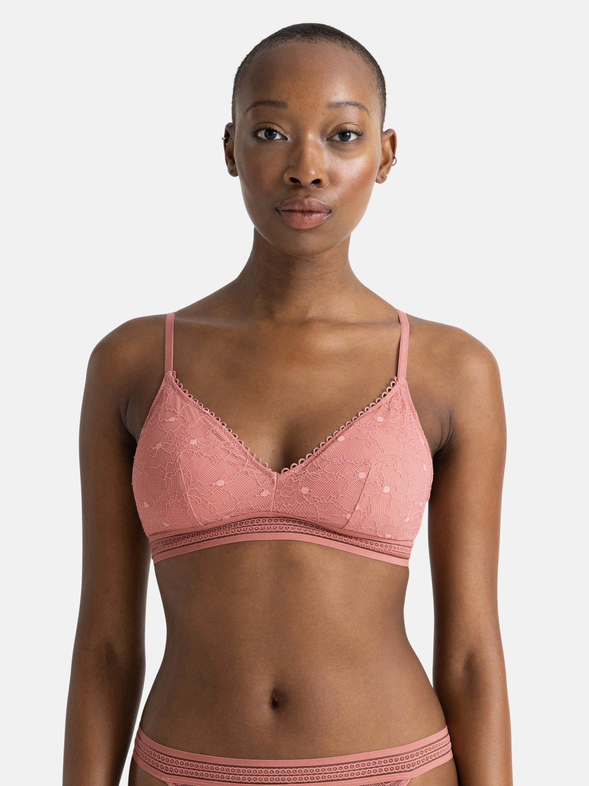 Moonker Lace Bralette With Extenders Thin Adjustable Strap